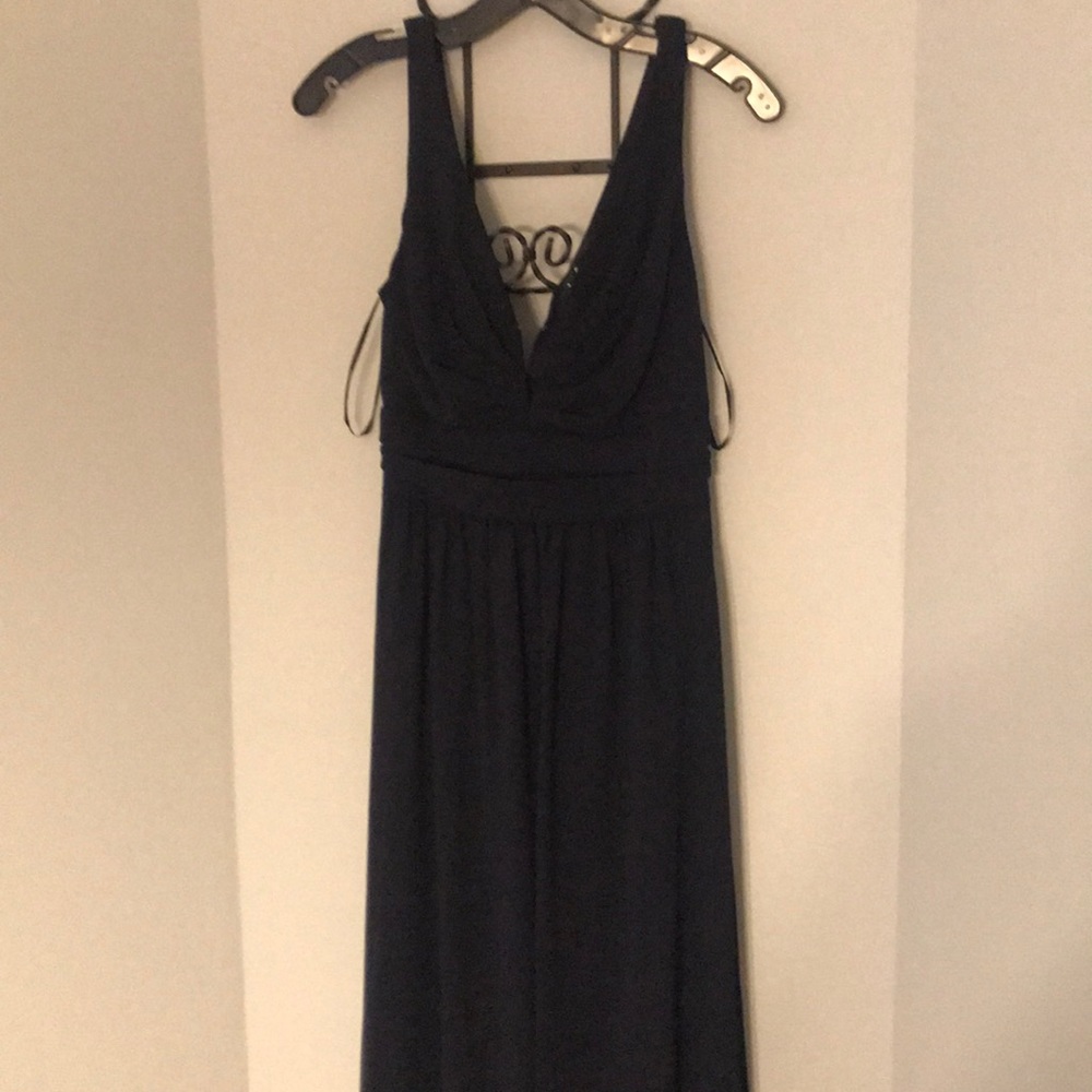 Navy blue bridesmaids dress from Lulus